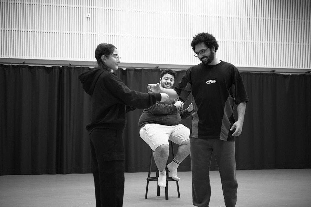 Group activity in theater workshop
